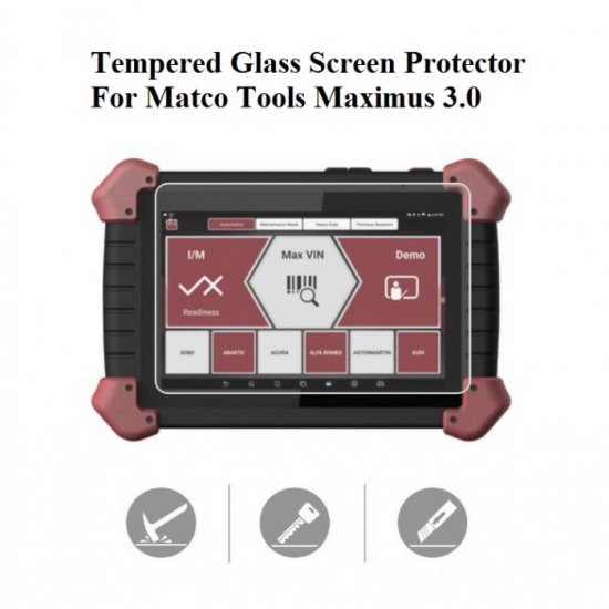 Tempered Glass Screen Protector for MATCO TOOLS MAXIMUS 3.0